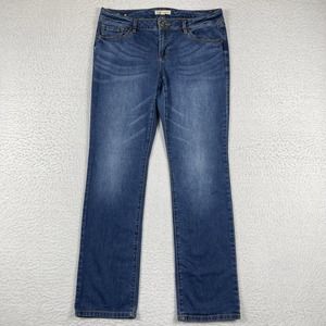 Cabi Jeans Womens 8 Blue Denim Low Rise Straight Leg Casual Everyday Ladies Pant